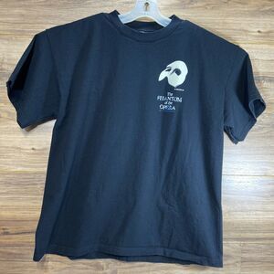 Vintage Phantom Of The Opera Shirt Men's XL Black 1986 Show Play Broadway USA SS